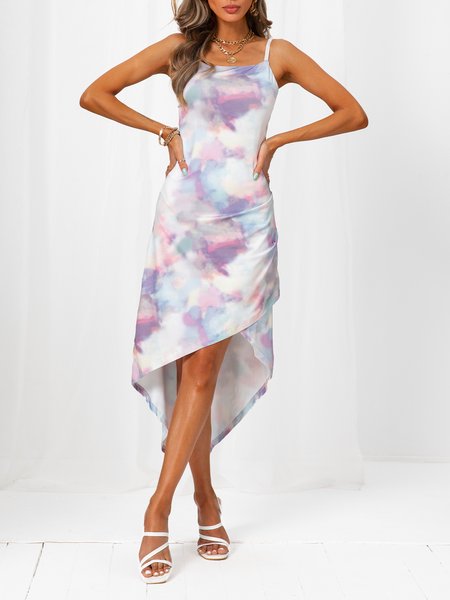 

Cold Shoulder Asymmetric Sexy Knitting Dress, Multicolor, Dresses