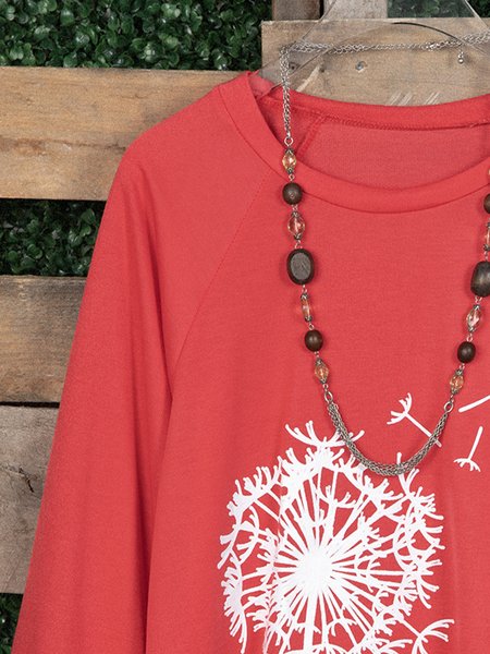 

Boho Printed Cotton-Blend Skirts, Watermelon red, Sweatshirts & Hoodies