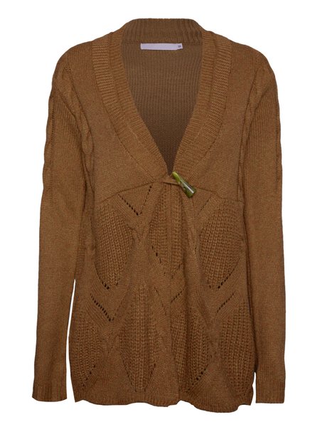 

Vintage Long Sleeve Sweater, Brown, Cardigans