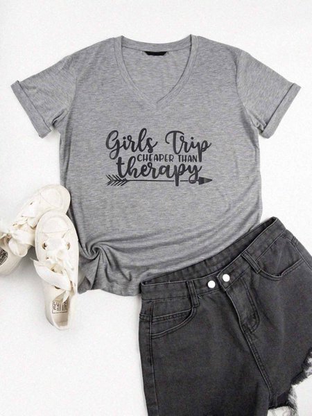 

Girl's Trip Cheaper Than Therapy Women's T-Shirt, Grey, T-Shirts