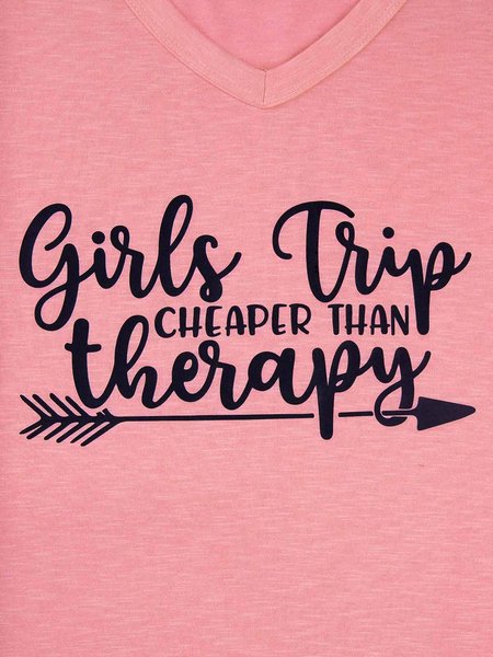 

Girl's Trip Cheaper Than Therapy Women's T-Shirt, Pink, T-Shirts