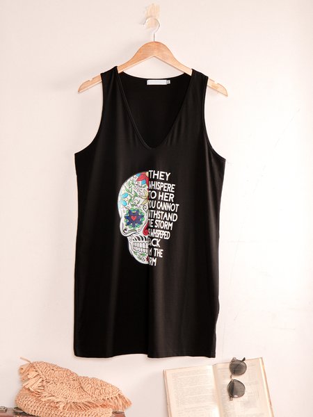 

Black Short Sleeve V Neck Weaving Dress, Dresses