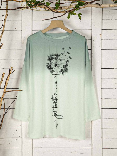 

Gray Long Sleeve Casual Cotton-Blend Shirts & Tops, Tops