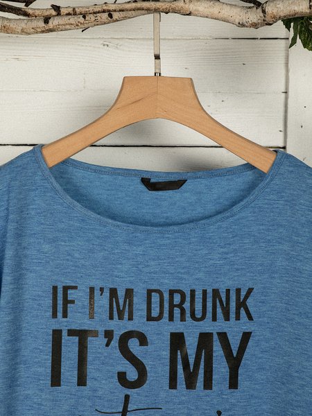 

If I'm Drunk It's My Sister's Fault Shirt, Blue, T-Shirts
