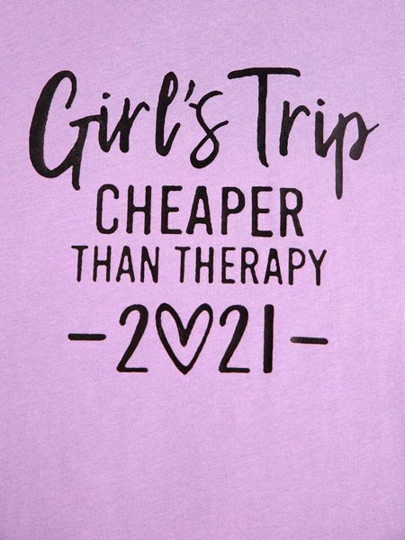 

Girl's Trip Cheaper Than Therapy Women's T-Shirt, Light purple, T-Shirts