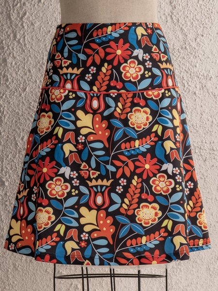 

Red Vintage Floral Skirts, Skirts