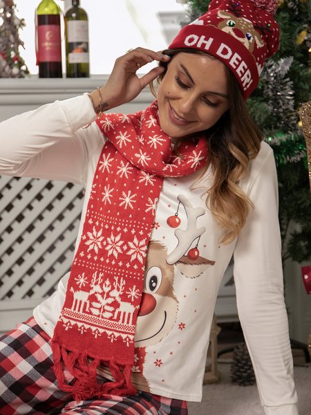 

Christmas Scarves & Shawls, Red, Scarves & Gloves