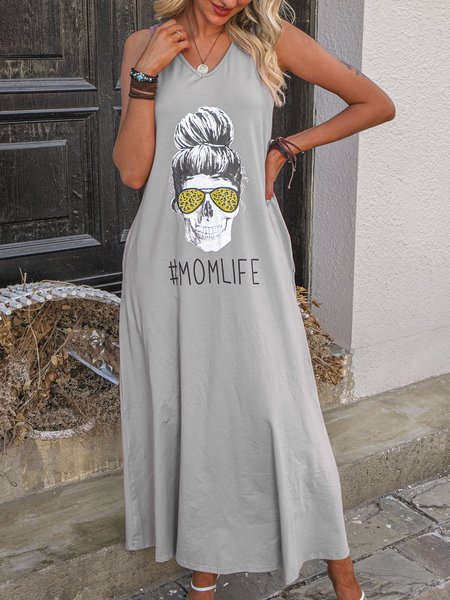 

Boho Weaving Dress, Gray, Casual Dresses