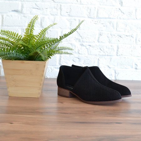 

Women Fall Detailed Open Side Flat Shoes, Black, Auto-Clearance